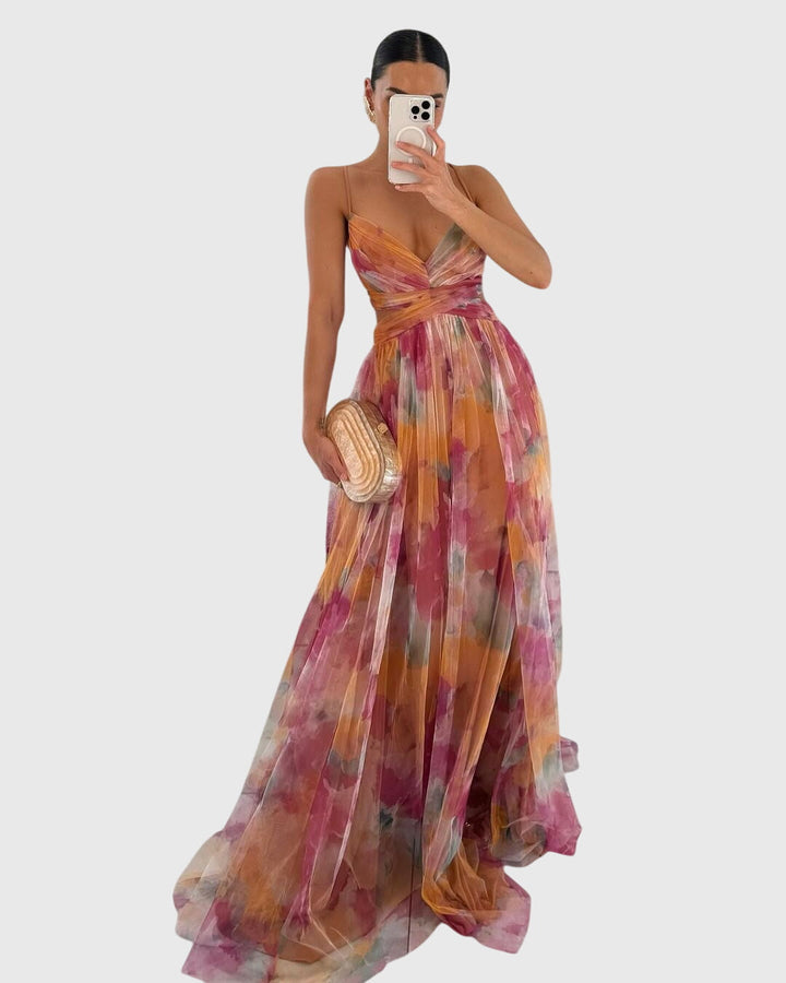Giselle™ | Květinové Maxi Šaty