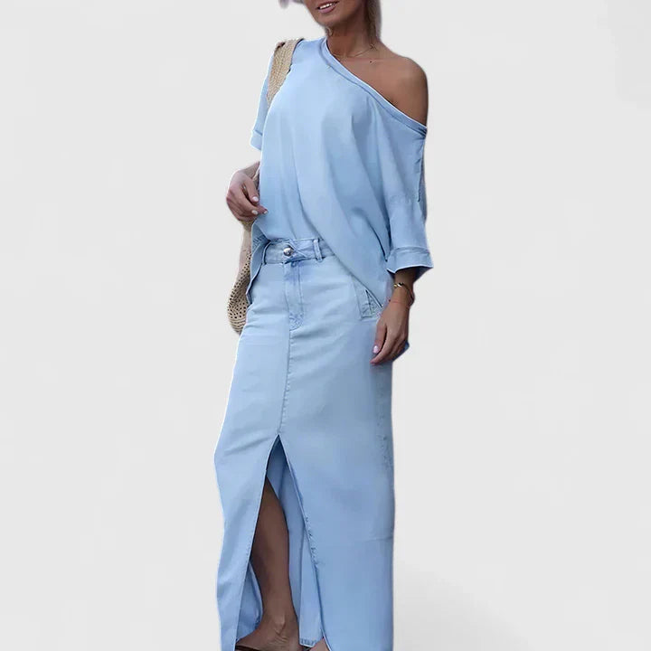 Averlynn | Elegantní maxi sukně set
